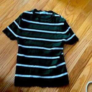 Green Zara knit tee